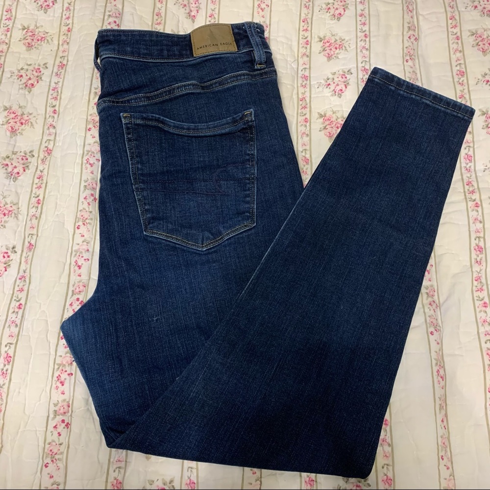 American Eagle Next Level Stretch High Rise Jeans Skinny 14S